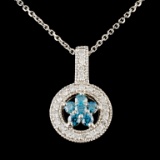 14K Gold 0.51ctw Diamond Pendant