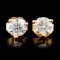 14K Gold 1.00ctw Diamond Earrings