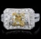 18K Gold 2.31ctw Fancy Color Diamond Ring