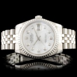 Rolex DateJust SS Diamond 36mm Wristwatch