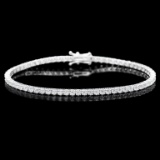 ^18k White Gold 5.00ct Diamond Bracelet