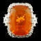 18K Gold 11.31ct Opal & 1.44ctw Diamond Ring