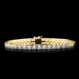 14K Gold 0.96ctw Diamond Bracelet