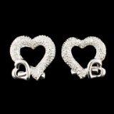 18K Gold 0.16ctw Diamond Earrings