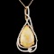 14K Gold 14.32ct Opal & 1.20ctw Diamond Pendant