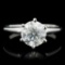 14K White Gold 1.51ct Diamond Solitaire Ring