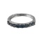14k White Gold 0.80ct Blue Diamond Ring