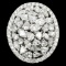 18K White Gold 3.39ct Natural Diamond Ring