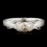 18K Gold 0.75ctw Diamond Ring