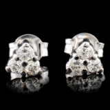 14K Gold 0.26ctw Diamond Earrings