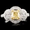 18K Gold 1.79ctw Fancy Diamond Ring