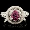 18K Gold 1.69ct Spinel & 0.47ctw Diamond Ring