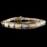14K Gold 1.32ctw Diamond Bracelet