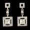 14K Gold 1.26ctw Diamond Earrings