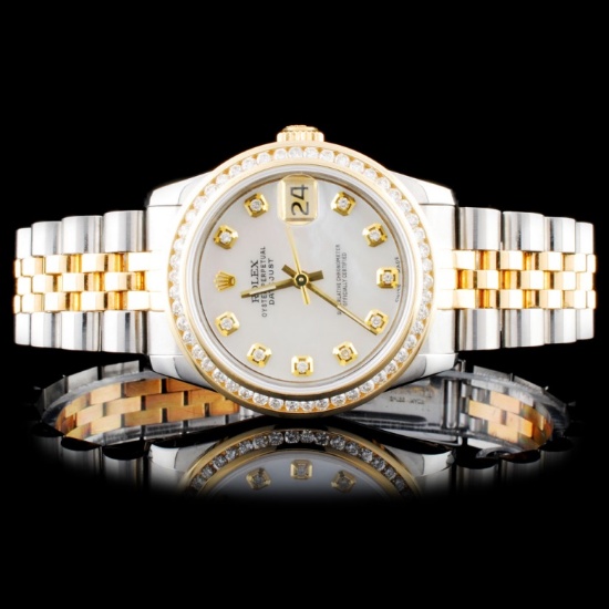 Rolex 31mm DateJust 1.00ct Diamond Watch