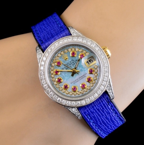 Rolex DateJust 2.25ctw Full Bust Diamond Watch