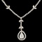 18K White Gold 2.65ctw Diamond Necklace