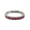 14k White Gold 0.40ctw Ruby Ring