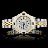 Rolex YG/SS DateJust Ladies Diamond Watch