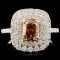 18K Gold 2.00ctw Fancy Diamond Ring
