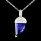 18K Gold 8.39ct Tanzanite & 0.84ctw Diamond Pendan