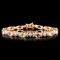 14K Gold 9.15ct Morganite & 1.50ctw Diamond Bracel