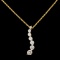 14K Gold 0.28ctw Diamond Pendant