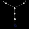 18K Gold 4.25ct Tanzanite & 1.00ctw Diamond Neckla