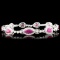 18K Gold 4.90ctw Ruby & 1.57ctw Diamond Bracelet