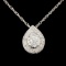 18K Gold 0.53ctw Diamond Pendant