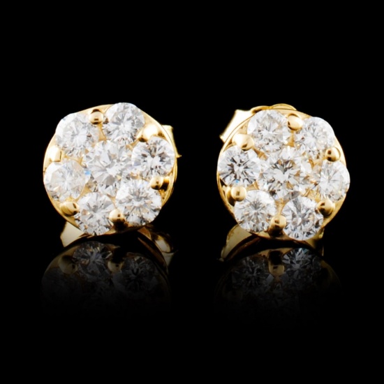 14K Gold 0.38ctw Diamond Earrings