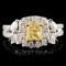 18K Gold 1.42ctw Fancy Diamond Ring