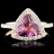 14K Gold 1.80ct Tourmaline & 0.41ctw Diamond Ring