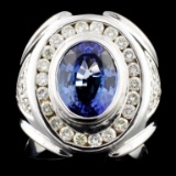 14K Gold 2.50ct Tanzanite & 1.00ctw Diamond Ring