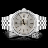 Rolex SS DateJust Diamond 36MM Watch