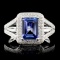 14K Gold 1.49ct Tanzanite & 0.42ctw Diamond Ring