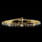 14K Gold 4.62ctw Sapphire & 0.82ctw Diamond Bracel