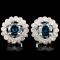 18K Gold 1.73ctw Fancy Color Diamond Earrings