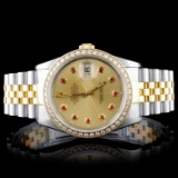 Rolex DateJust YG/SS 1.50ct Diamond 36mm Watch