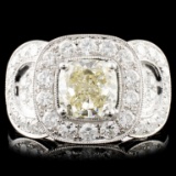 18K Gold 3.43ct Fancy Color Diamond Ring