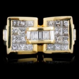 18K Yellow Gold 2.89ctw Diamond Ring