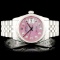 Rolex SS DateJust Diamond Wristwatch