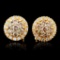 14K Gold 0.78ctw Diamond Earrings