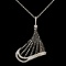 14K Gold 1.45ctw Diamond Pendant