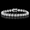 18k White Gold 10.00ct Diamond Tennis Bracelet