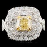 18K Gold 2.87ctw Fancy Diamond Ring