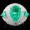 18K Gold 5.07ct Emerald & 2.52ct Diamond Ring