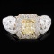 18K White Gold 1.52ctW Fancy Yellow Diamond Ring