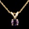 14K Gold 0.50ctw Sapphire Pendant