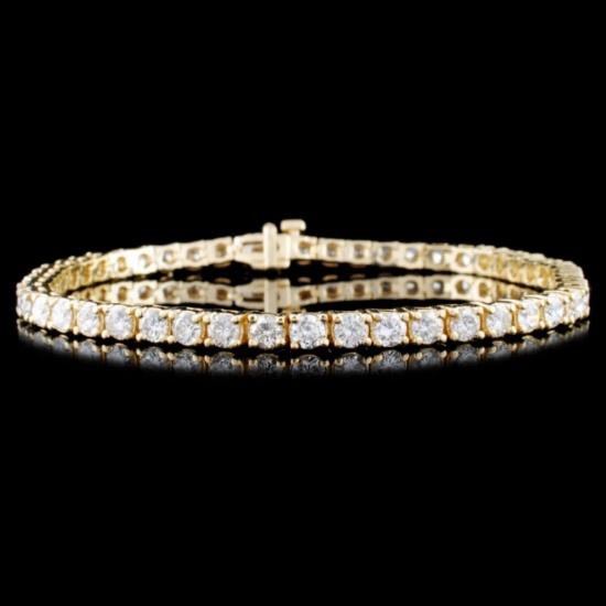 14K Gold 5.16ctw Diamond Bracelet